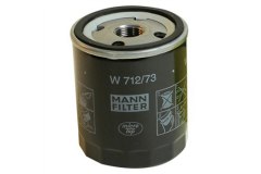 Фильтр масляный W712 для MAZDA 3 (BK) 2.0 2003-2009, код двигателя LF17, V см3 1999, КВт110, Л.с.150, бензин, MANN-FILTER W71273